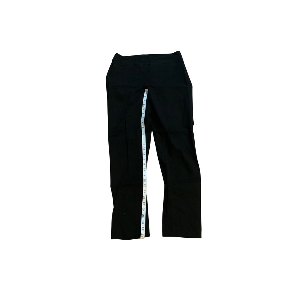 Slim-Sation by Multiples Womens Black Pull On Stretch Slim Leg Pants Size 8
